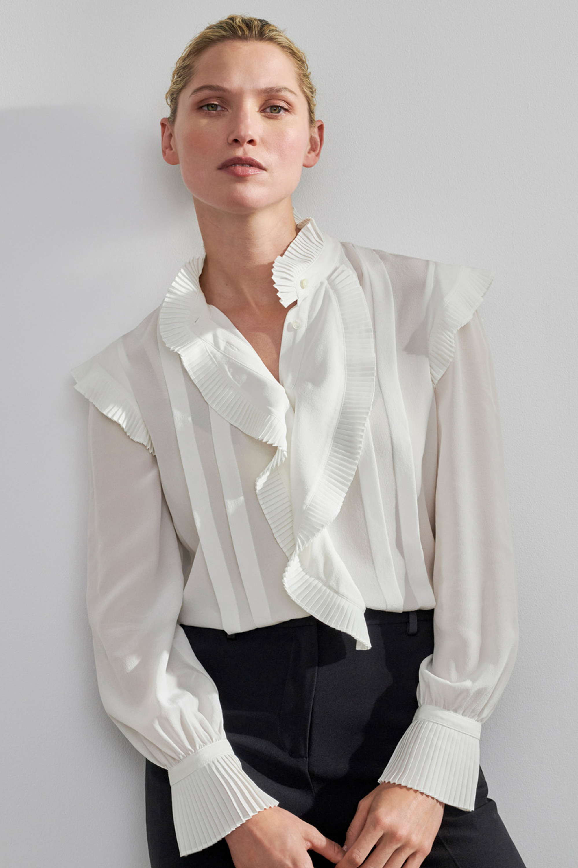 Symons Blouse Ivory Silk - Welcome to the Fold LTD
