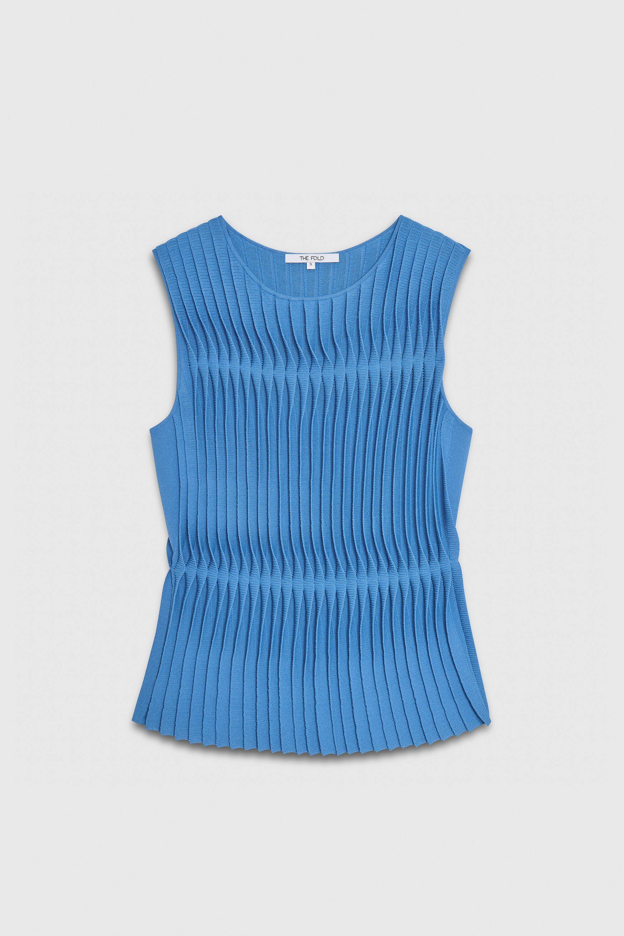 Allegra Top Cornflower Blue Stretch Knit - Welcome to the Fold LTD