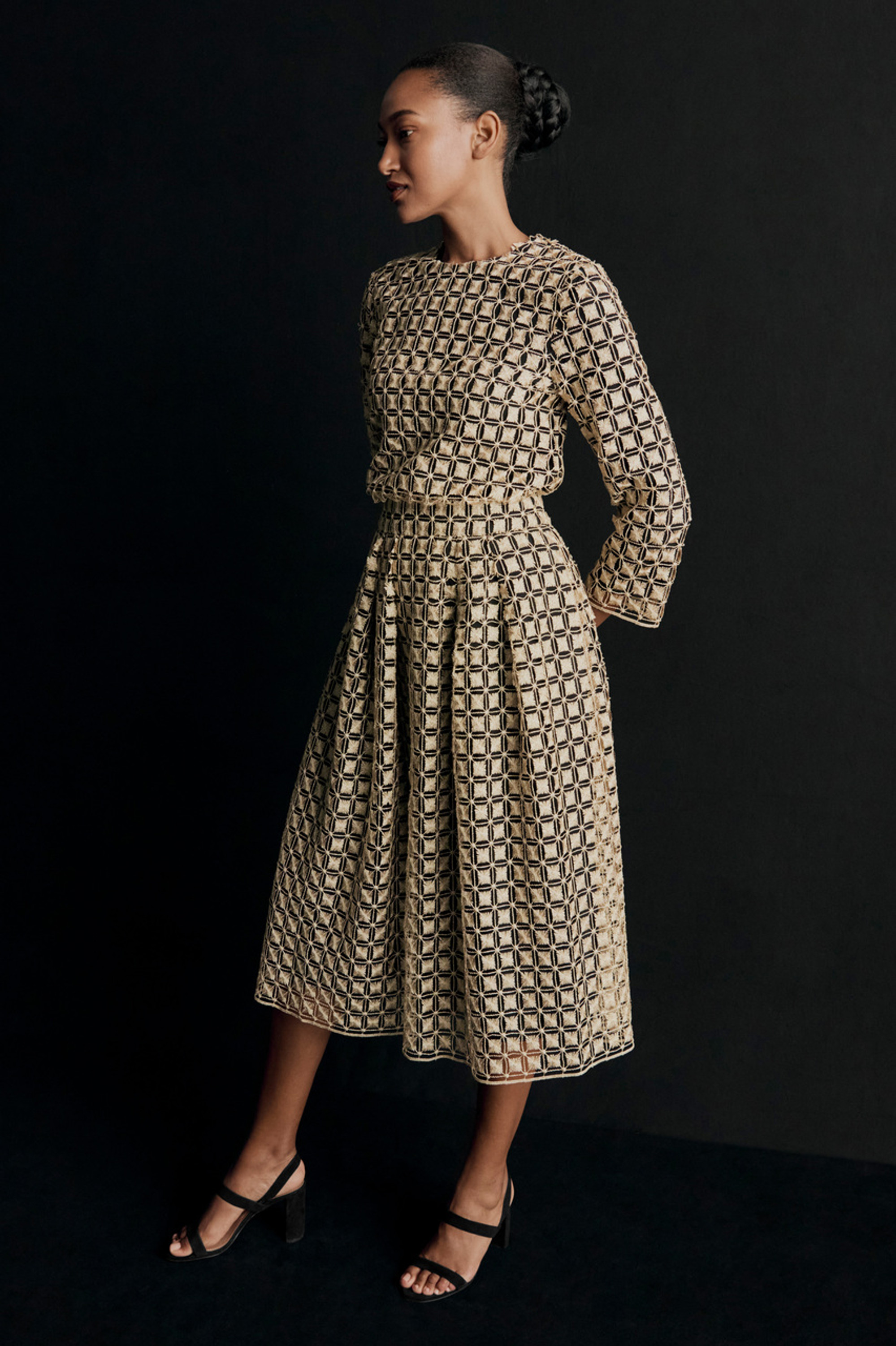 Capella Skirt Gold Lace - Welcome to the Fold LTD