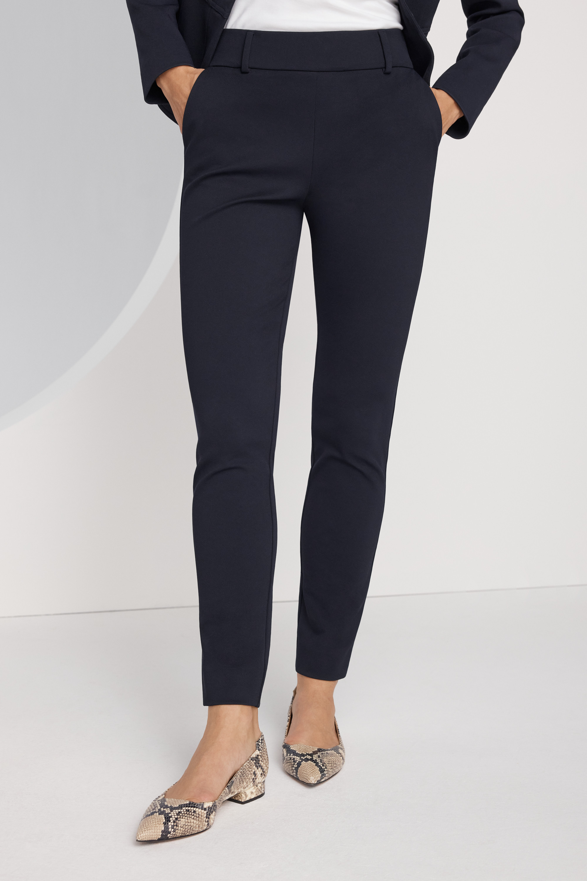 4-Way Stretch Haydon Super Slim-Leg Trousers Navy - Welcome to the