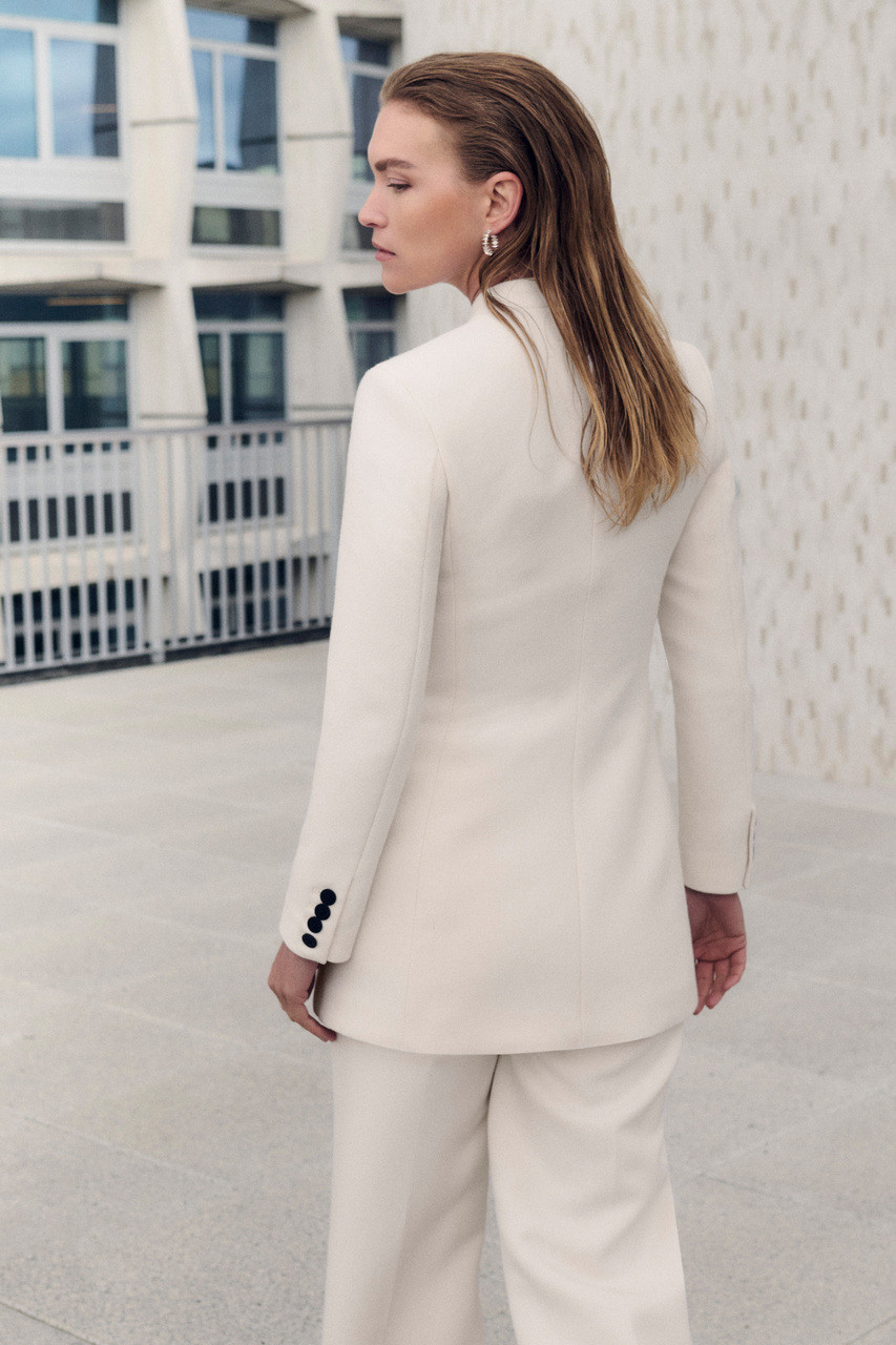 Kenwood Textured Wool Jacket Ivory - Welcome to the Fold LTD