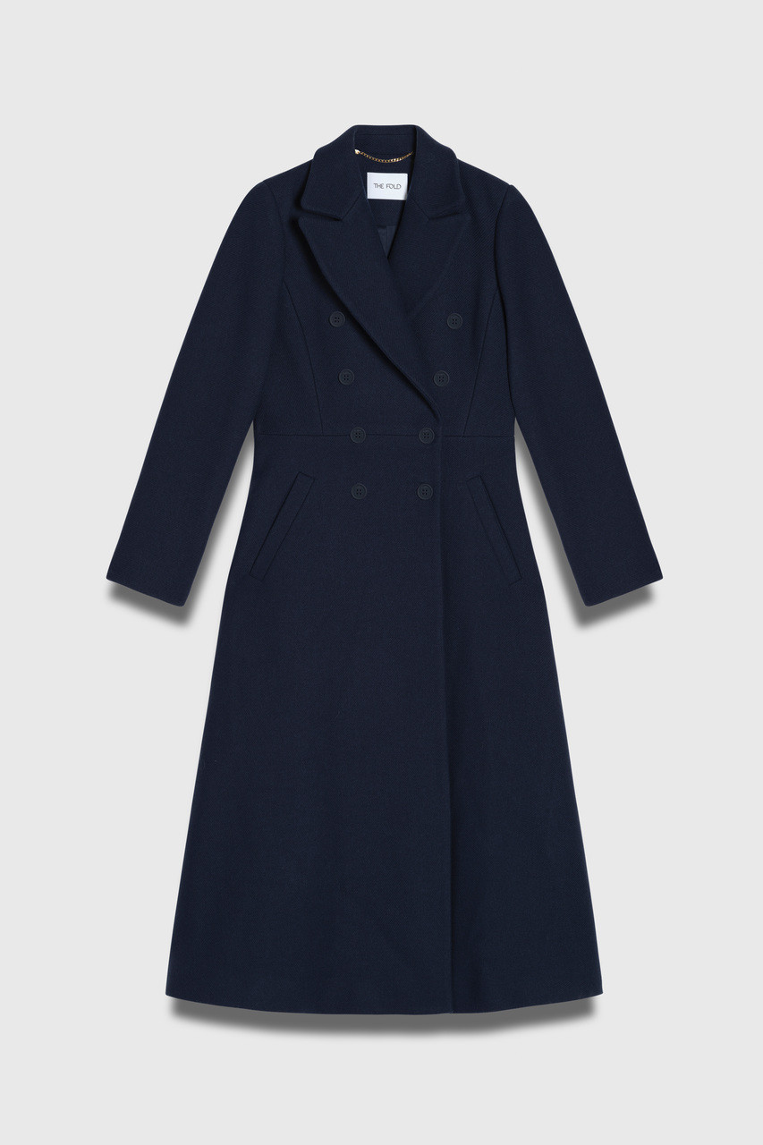 Hampstead Wool Blend Coat Navy - Welcome to the Fold LTD