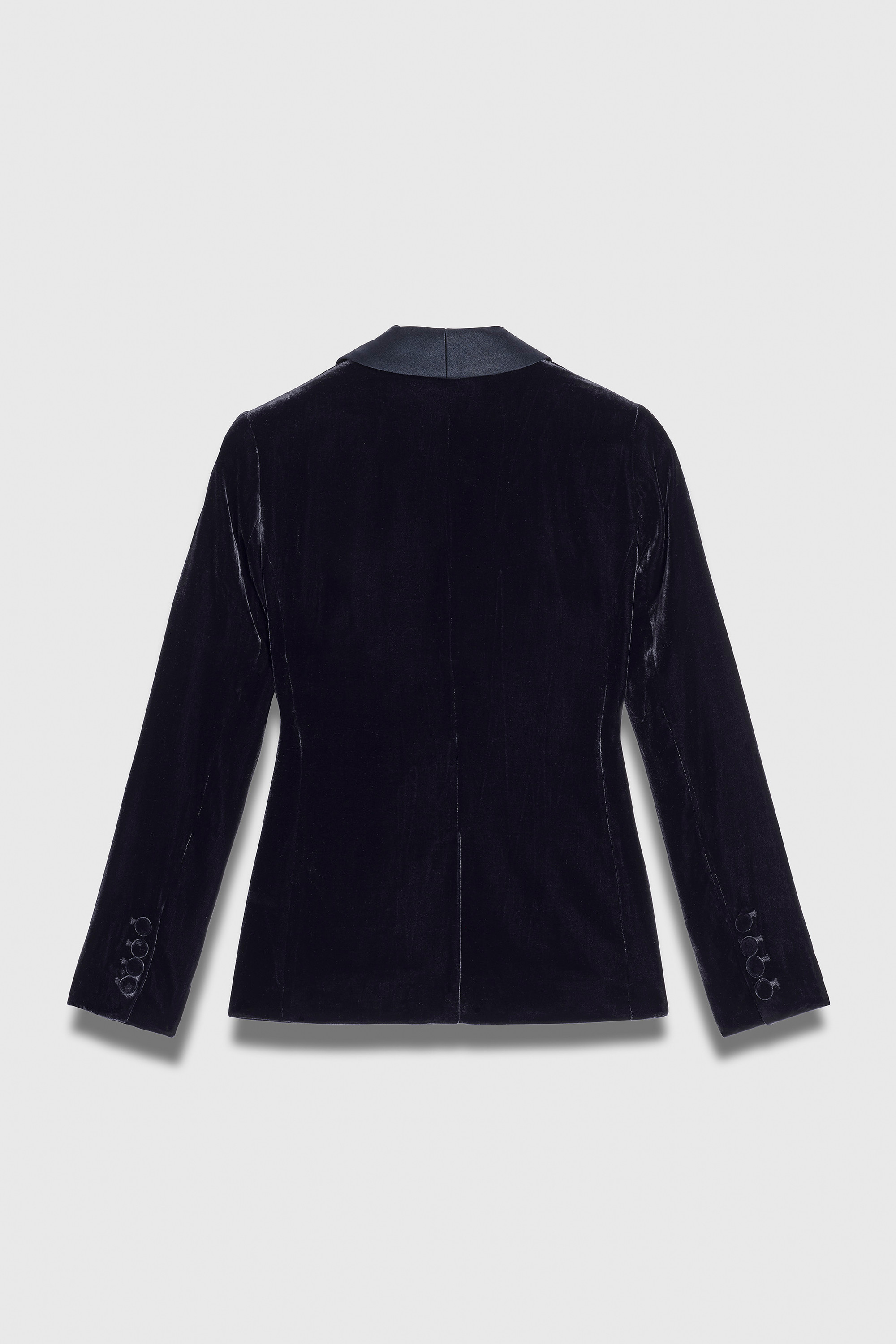 Lennox Velvet Jacket Navy - The Fold London