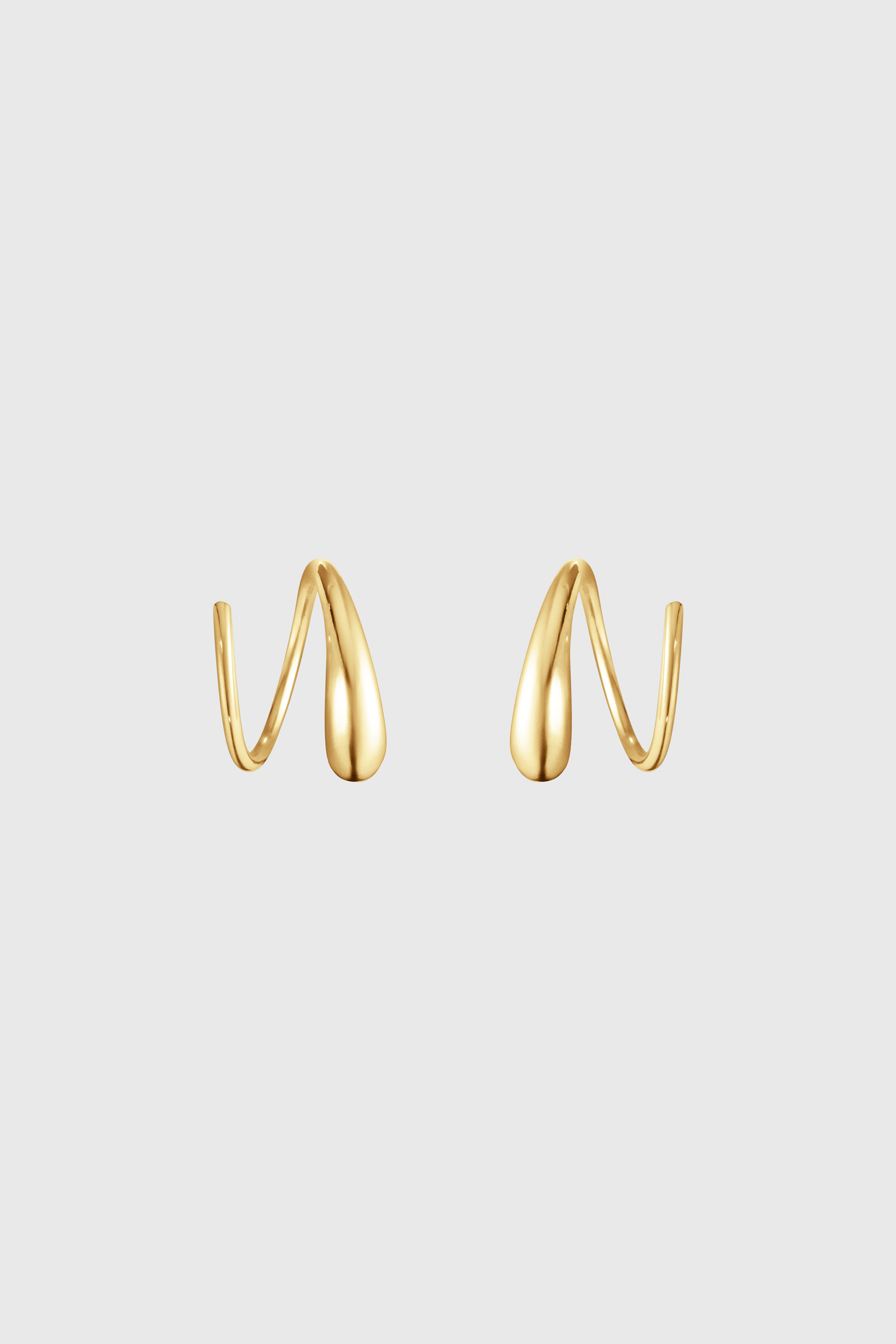 18k Yellow Gold Mercy Swirl Earrings - Welcome to the Fold LTD