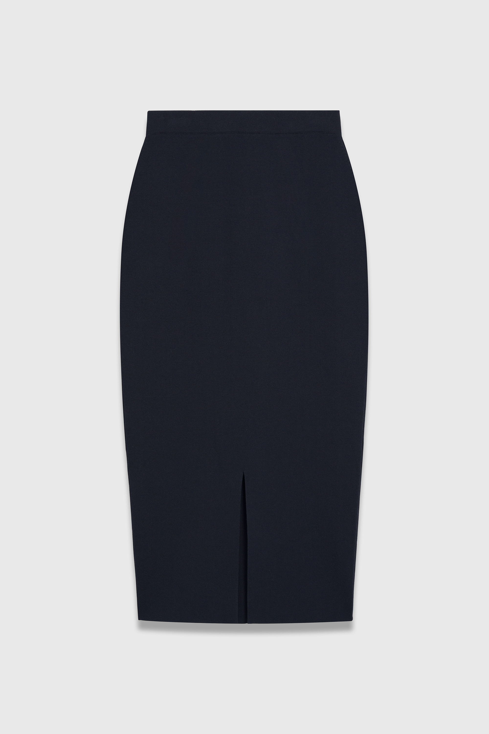 Sculpt Knit Santon Skirt Navy - Welcome to the Fold LTD