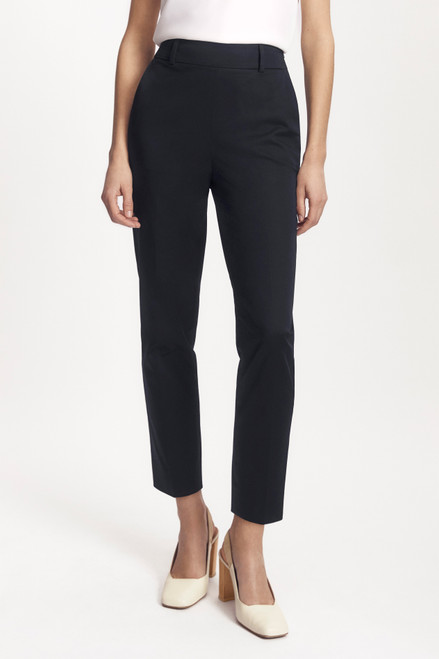 Winford Straight-Leg Trousers Navy Super Stretch - Welcome to the Fold LTD