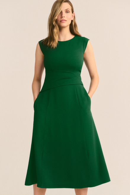 Clever Crepe Sabine Midi Dress Laurel Green