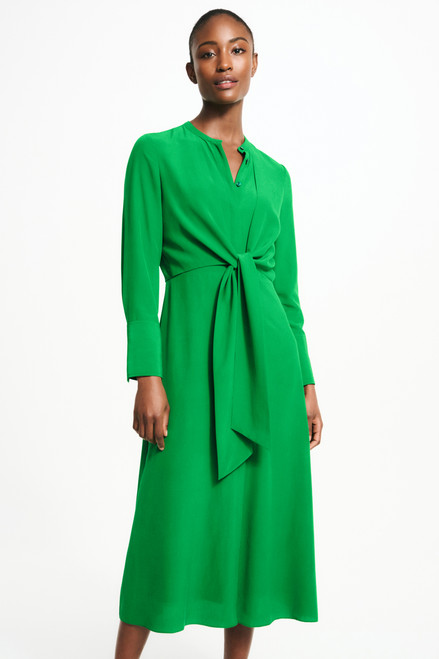 Rimini Midi Dress Emerald Green Silk