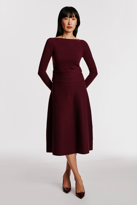 Elwood Knitted Dress Plum Merino