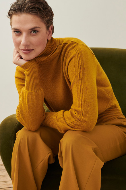 Madeley Sweater Mustard Cashmere