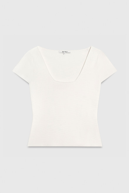 Cierra Top Ivory Sculpt Knit