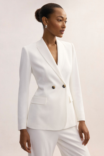 Clever Crepe Knighton Jacket Ivory