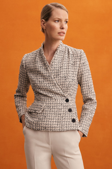 Ravenna Jacket Ivory And Black Tweed