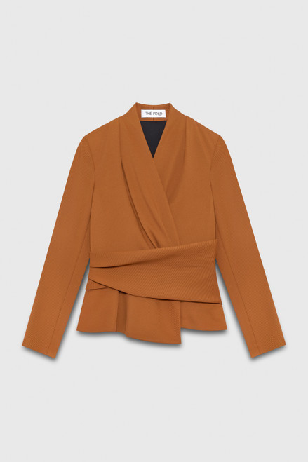 Workout Performance Belleville Top Toffee Stretch Twill