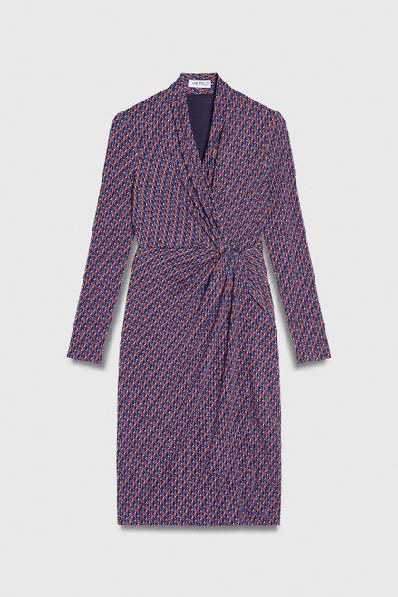 Greenwich Dress Navy Multicolour Jersey