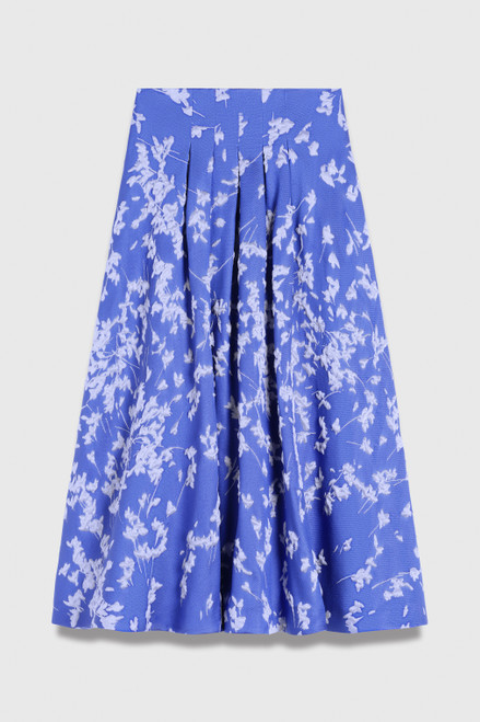 Savanna Jacquard Skirt Hydrangea Blue And Ivory