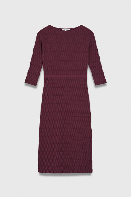 Azzio Stretch Knit Dress Mauve Pink