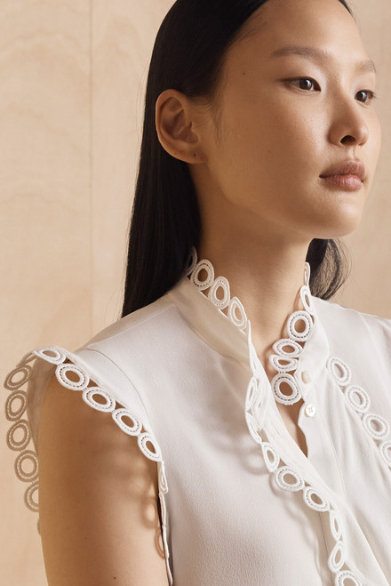 Veroli Silk Blouse Ivory