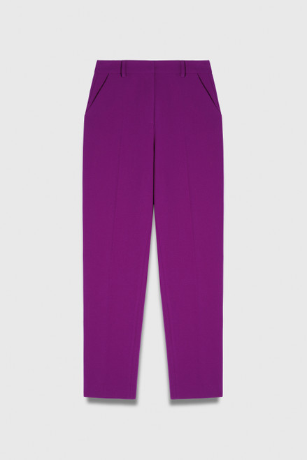 Tavira Sculpt Stretch Crepe Slim-Leg Trousers Vivid Berry