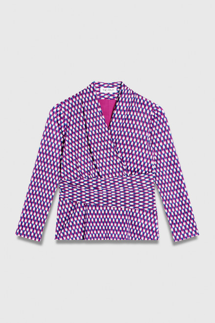 Belleville Jersey Top Berry Ivory And Navy