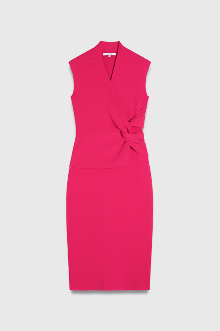Alano Sculpt Knit Dress Fuchsia Pink