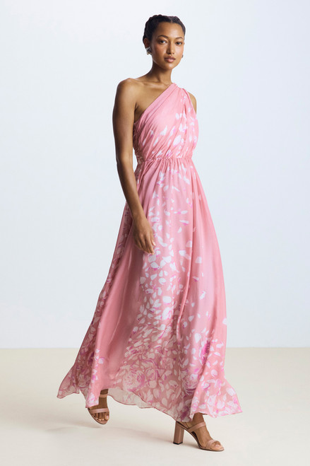 Avella Silk Maxi Dress Rose Pink