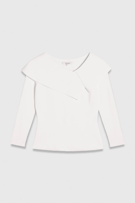 Lamorna Sculpt Knit Top Ivory