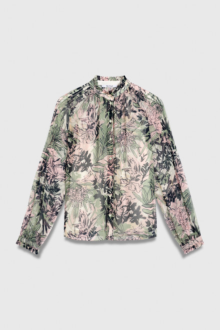 Cecina Georgette Blouse Pink Multicolour