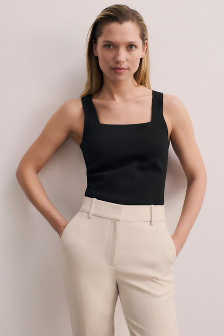 Keighley Sculpt Knit Top Black