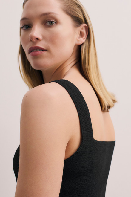 Keighley Sculpt Knit Top Black