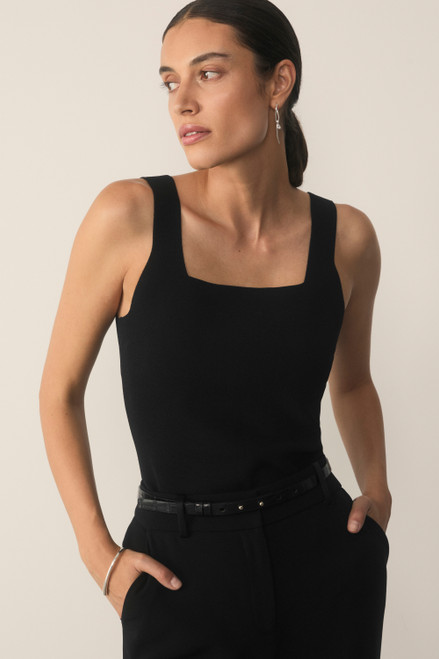 Keighley Sculpt Knit Top Black
