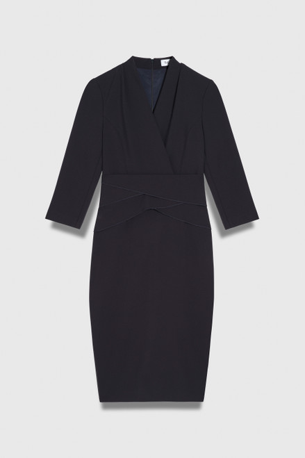 Amberely Stretch Tailoring Dress Navy