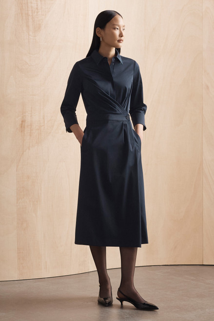 Sedona Cotton Dress Navy