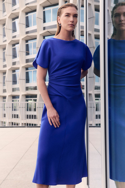 Salerno Crepe Dress Vibrant Blue