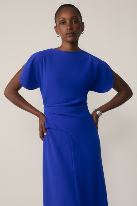 Salerno Crepe Dress Vibrant Blue