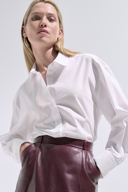 Como Cotton Oversized Shirt White