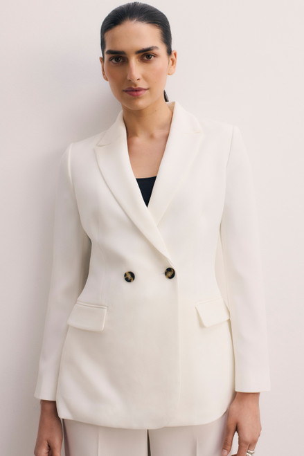 Clever Crepe Knighton Jacket Ivory