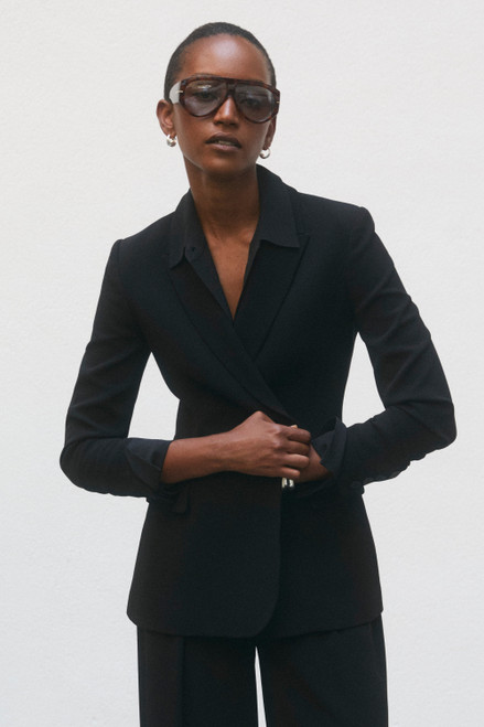 Clever Crepe Knighton Jacket Black