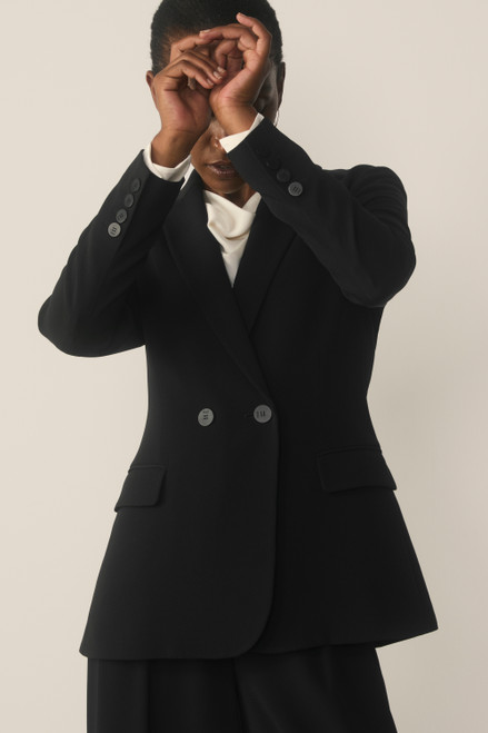 Clever Crepe Knighton Jacket Black