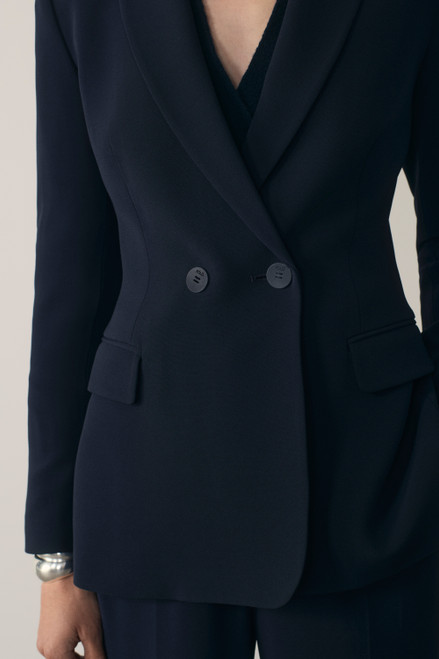 Clever Crepe Knighton Jacket Navy