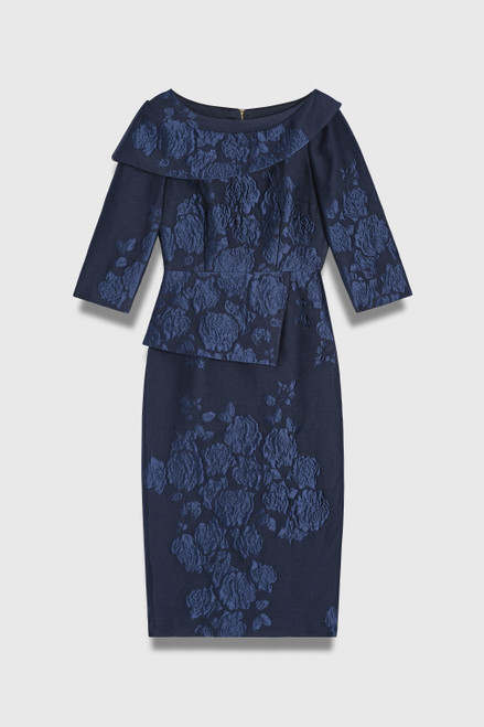 Palmerston Jacquard Dress Navy