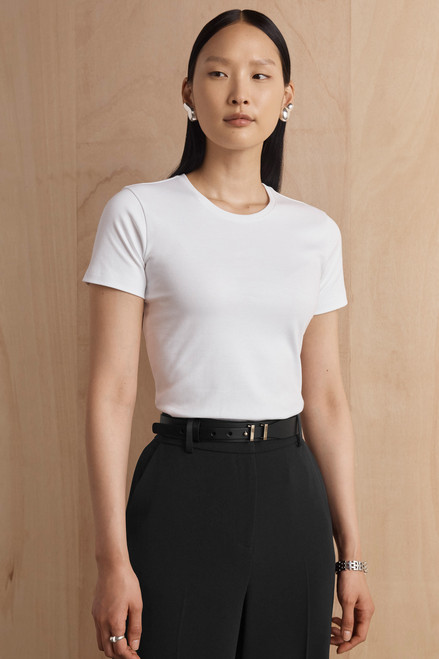 Rhodes Organic Cotton T-Shirt Ivory