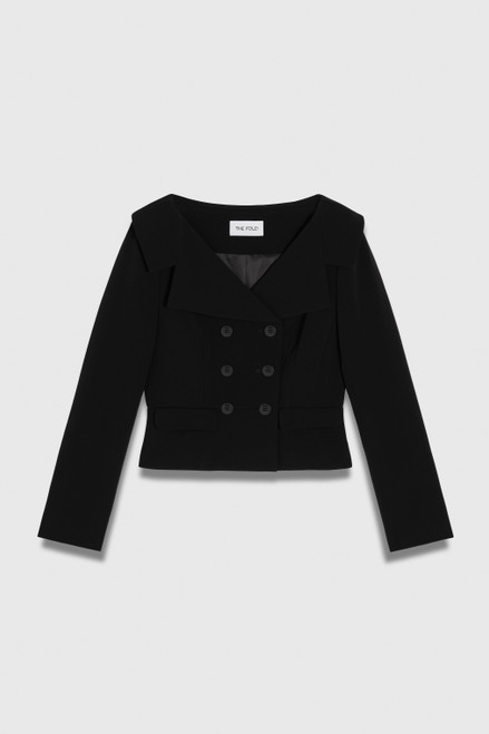 Clever Crepe Hamilton Jacket Black