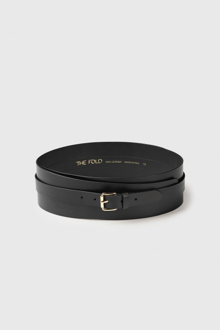 Noci Leather Belt Black