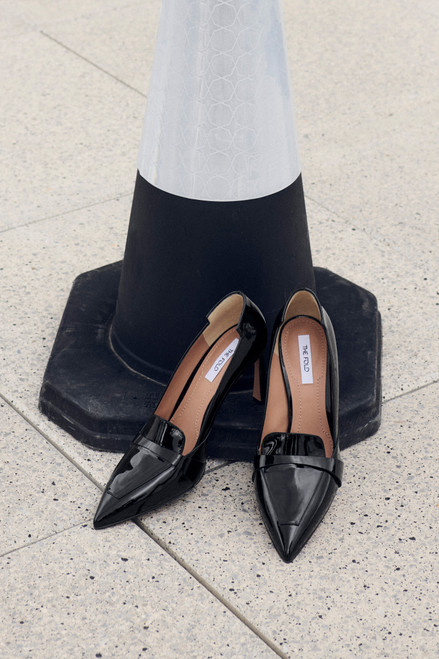 Elba Patent Leather Heels 80 Black