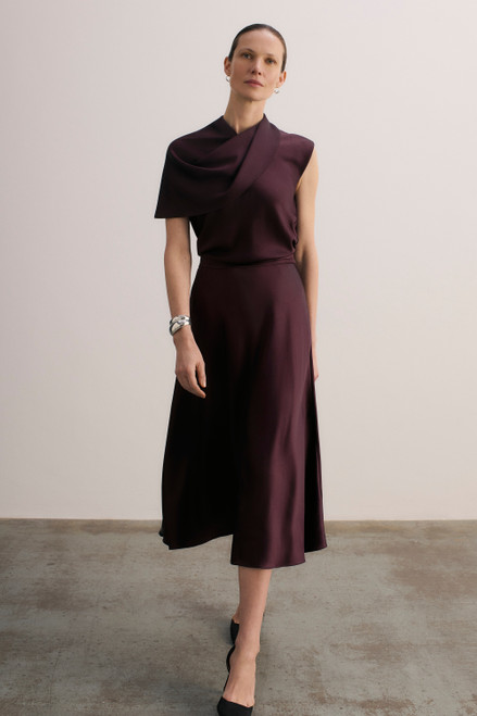 Ocana Satin Blouse Deep Plum