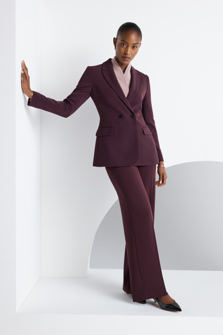 Clever Crepe Knighton Jacket Deep Plum