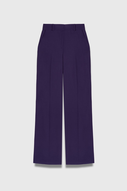 365 Pure Wool Adelaide Wide-Leg Trousers Amethyst