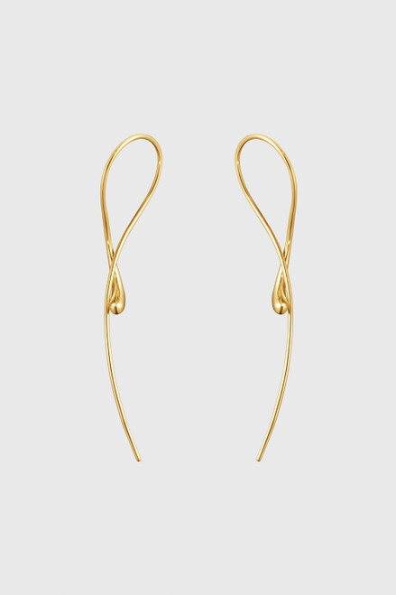 18k Yellow Gold Mercy Swirl Earrings - Welcome to the Fold LTD