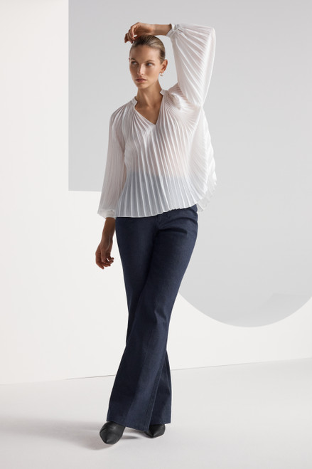 Lauris Crepe Blouse Ivory